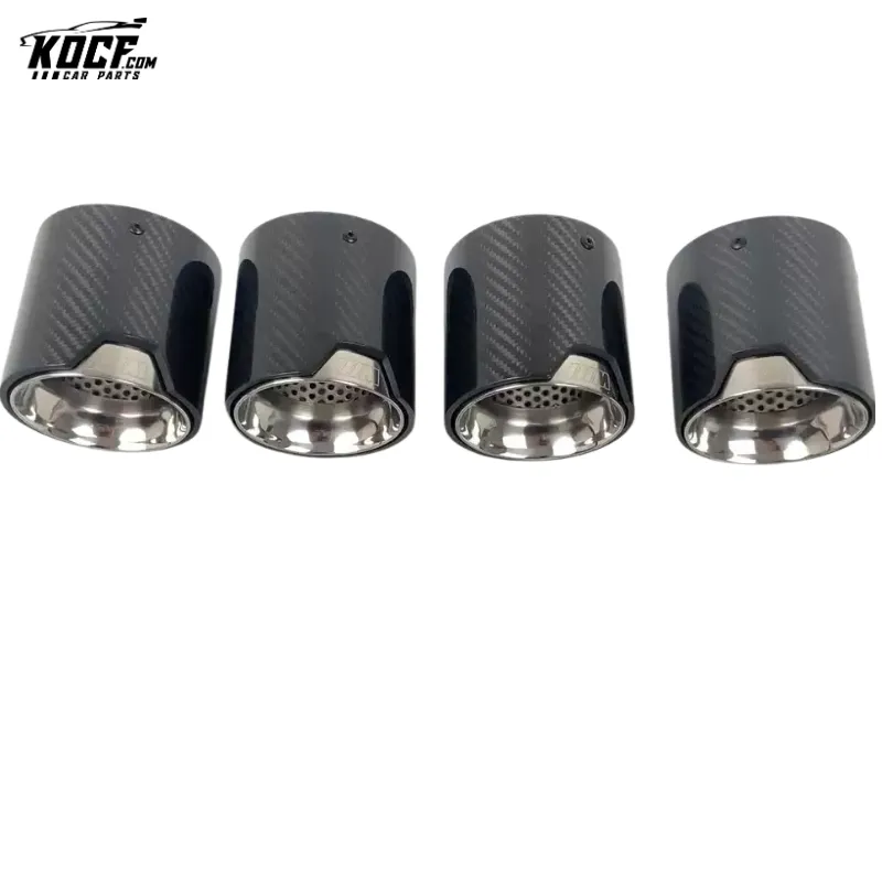 M3 G80 M4 G82 G83 Carbon Fiber Exhaust tip muffler tip Stainless Steel Glossy Black Fits for BMW