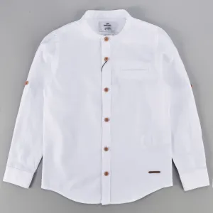 Mandarin Collar L.S Shirt- Elegant