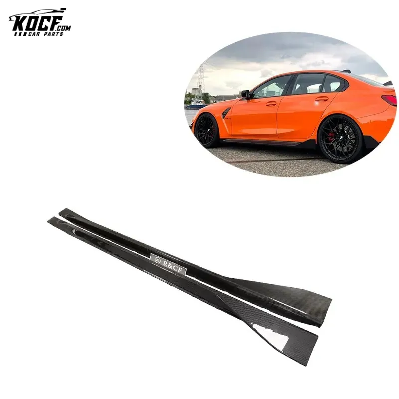 MP style Carbon Fiber Side Skirts Rocker Panel For BMW G80 M3 G82 M4 2021 