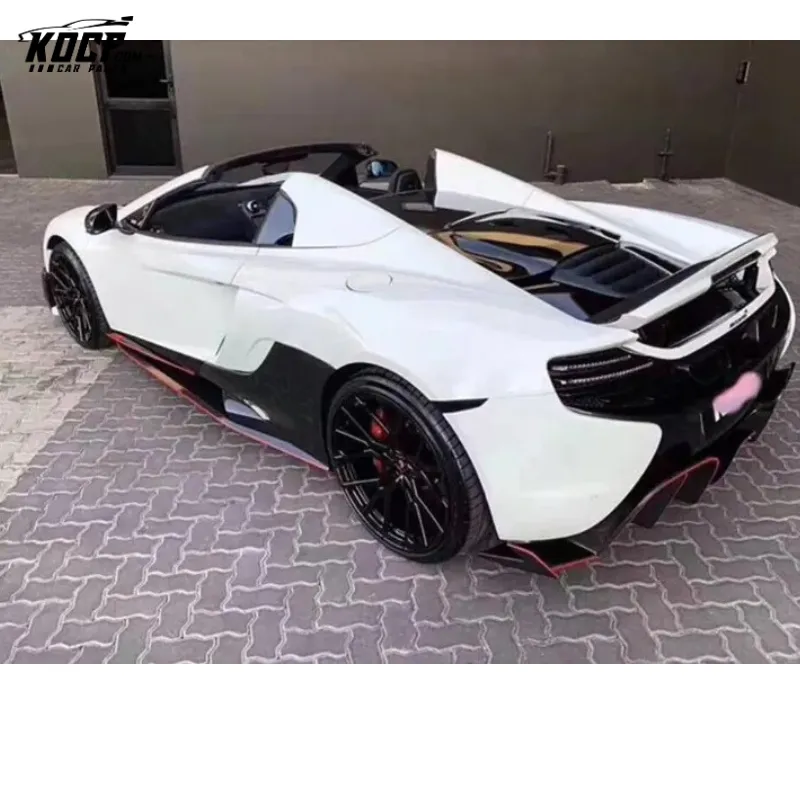 MP4 12C 650S Upgrade to 675LT Style Carbon Fiber Side Skirts Panel set for McLaren MP4 12C 650S