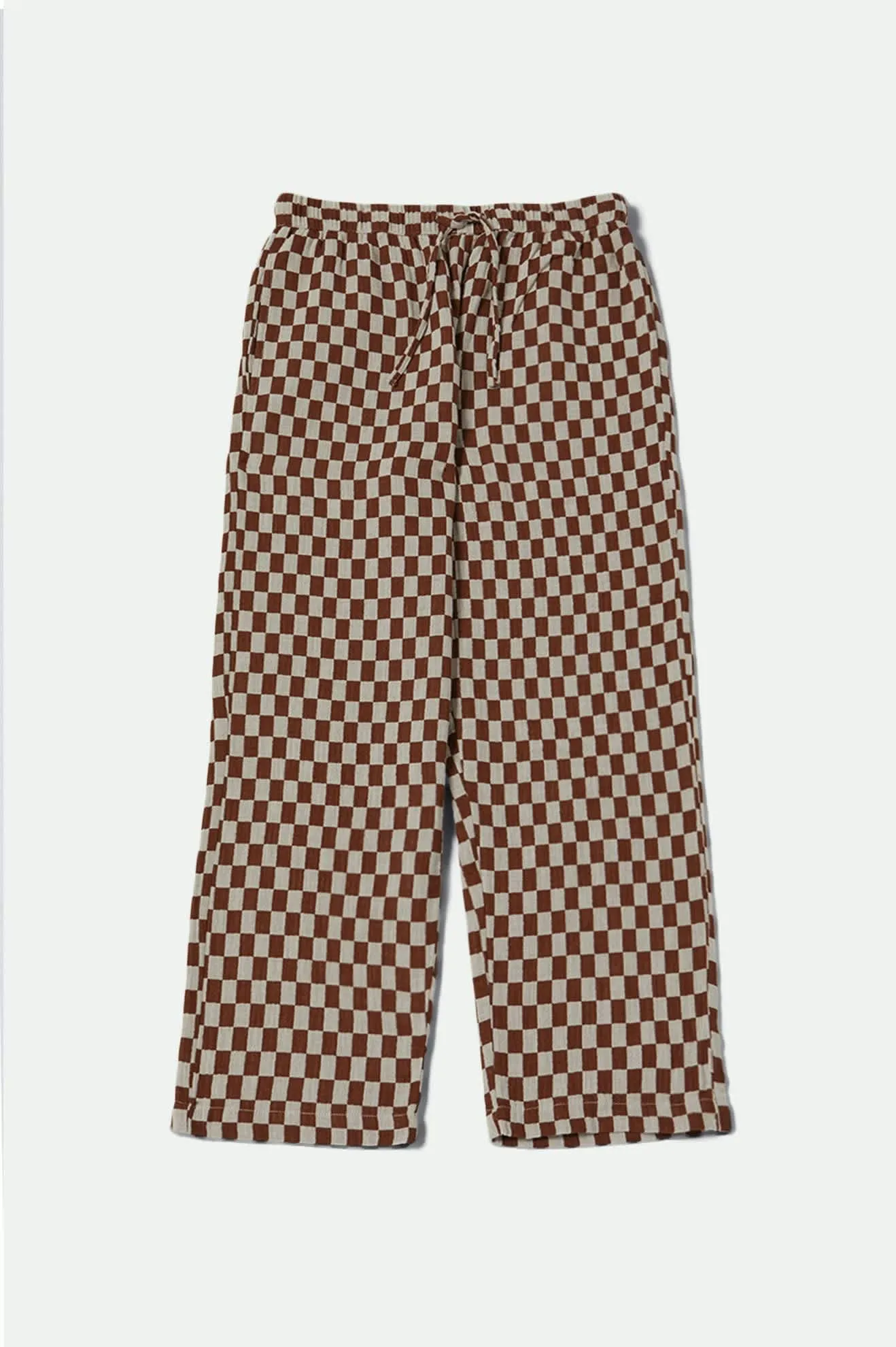 Mykonos Small Check Pant - Sepia