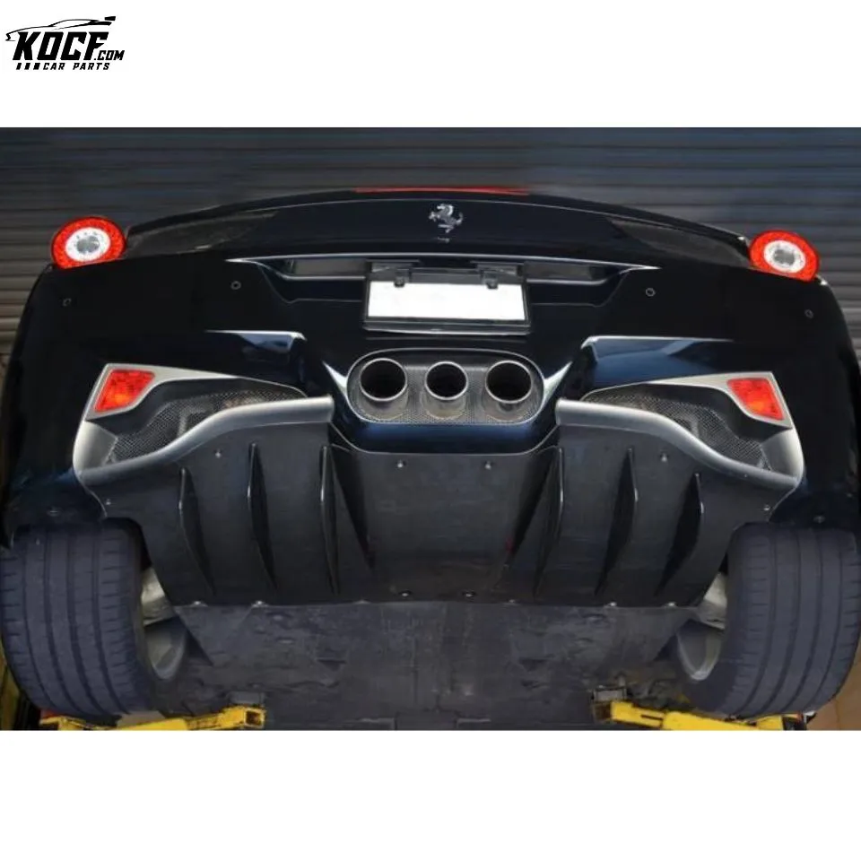 OEM Style Front bumper lip Rear Diffuser Valance Spoiler For Ferrari 458 Italia Carbon Fiber Rear Diffuser Valance 11-13