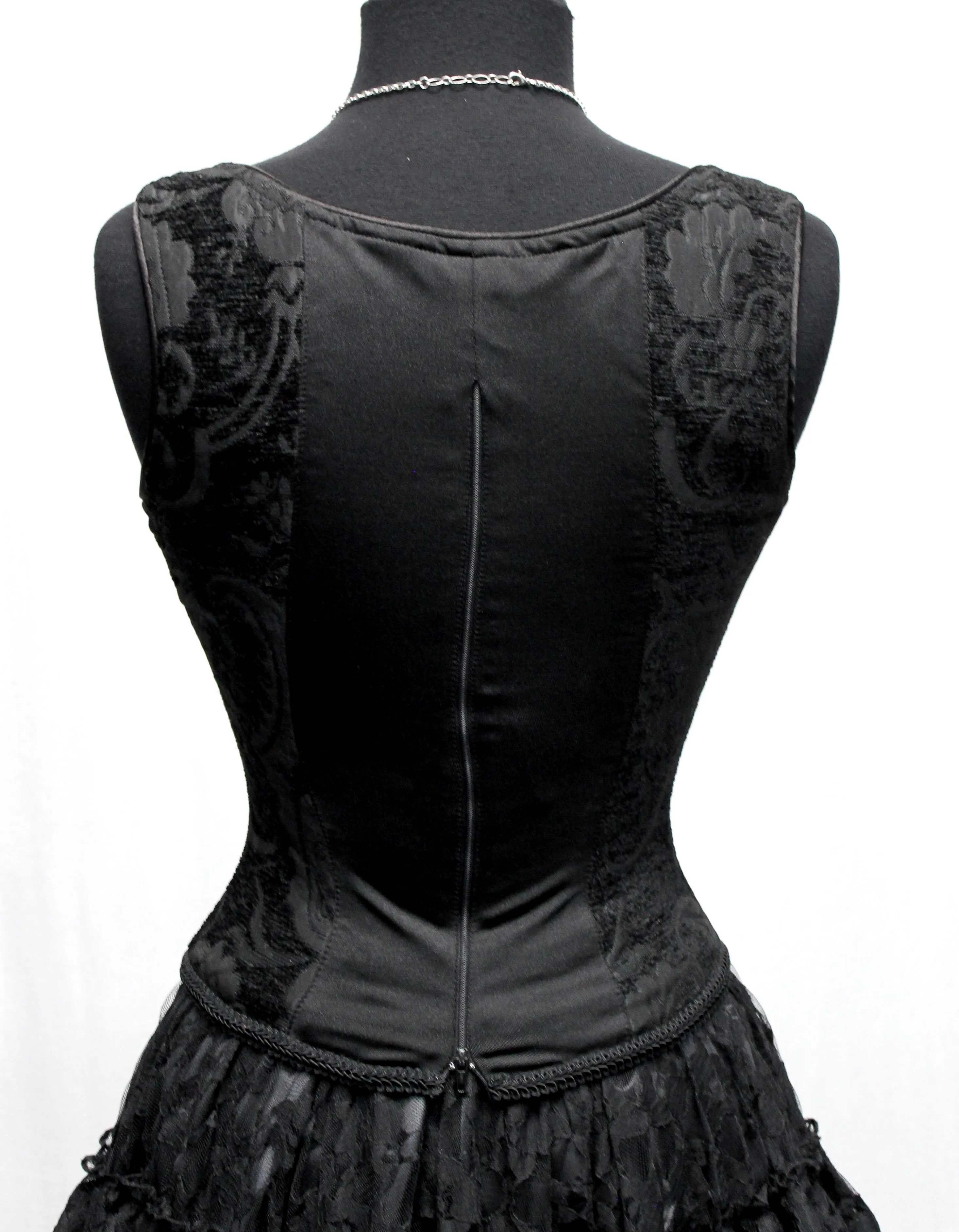 PIN BODICE - BLACK TAPESTRY