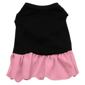 Plain Dress Black with Pink Sm (10)