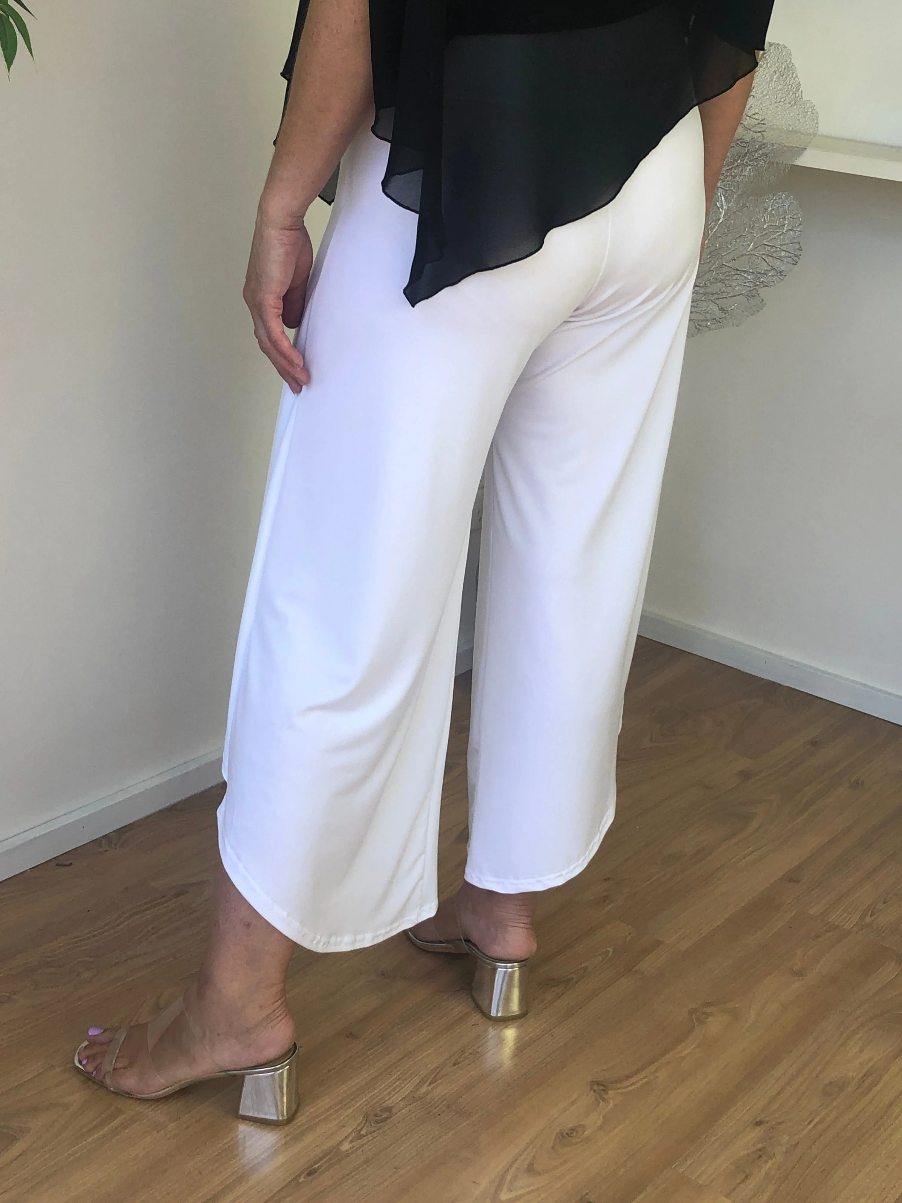 Pyrmont White Layered Pants