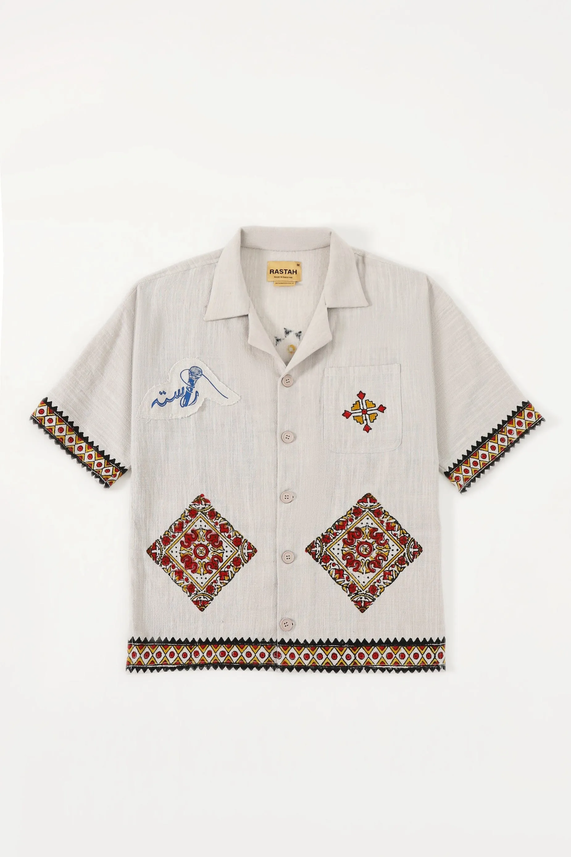 "MERCER NIGHTS" BLOCKPRINT BUTTON DOWN