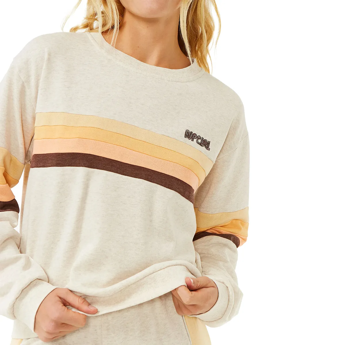 Rip Curl Women's Surf Revival Panelled Crew Sweatshirt