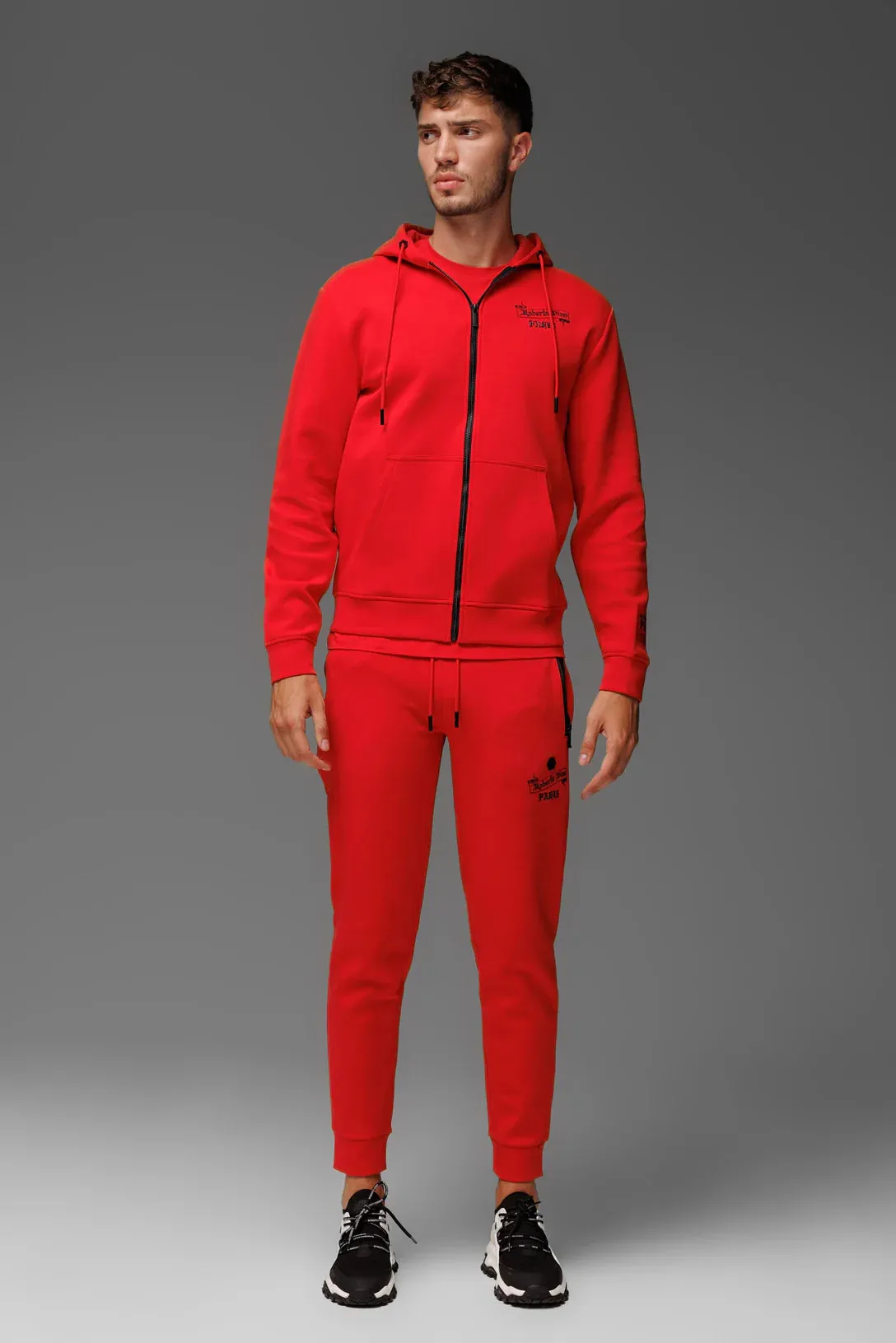 ROBERTO VINO MILANO PARIS FULL ZIP UP JOGGER SET MULTI COLORS