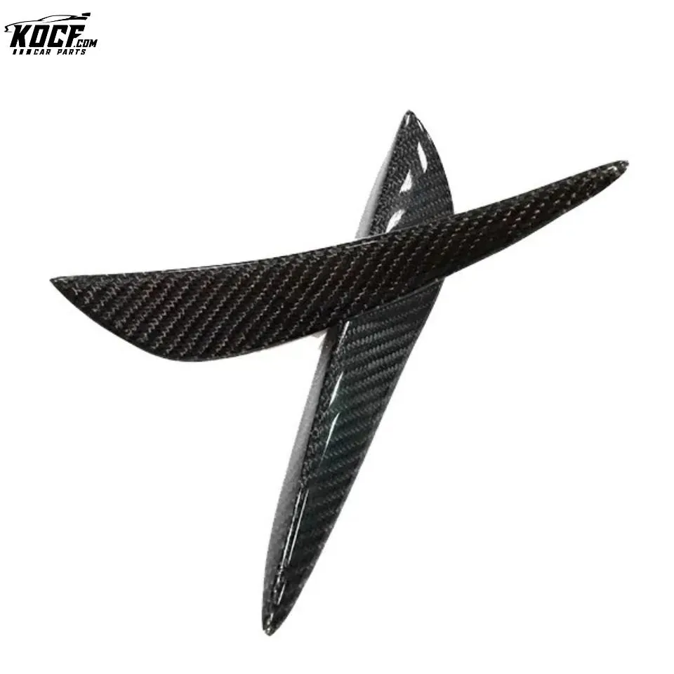 RZA style Carbon Fiber Front bumper Canards Winglet For BMW F80 M3 F82 F83 M4