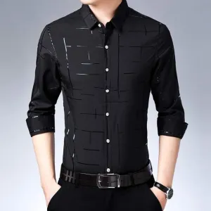 Seamless Lining Formal Elegant Long Sleeve Shirt