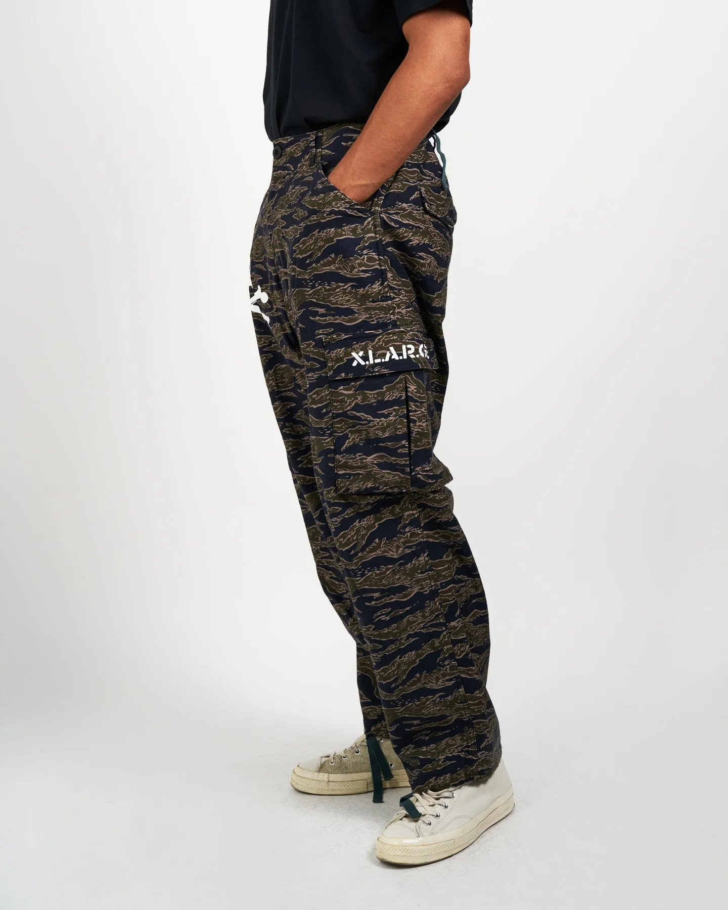 SKULL CAMO CARGO PANTS