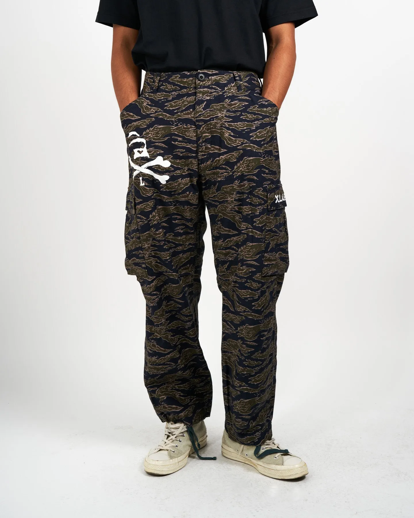 SKULL CAMO CARGO PANTS