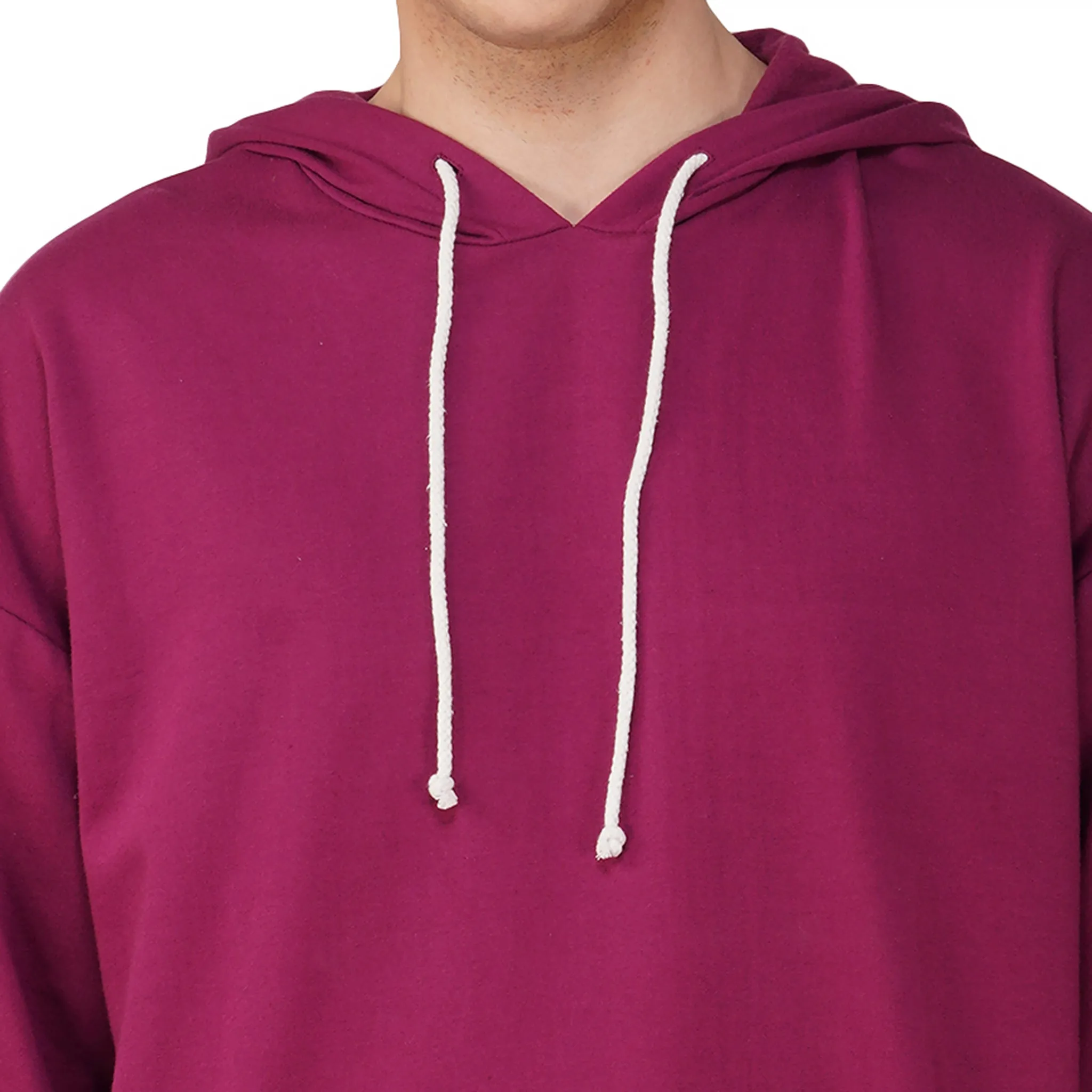 SLAY. Men's Magenta Oversized Drop Shoulder Hoodie & Joggers Co-ord Set