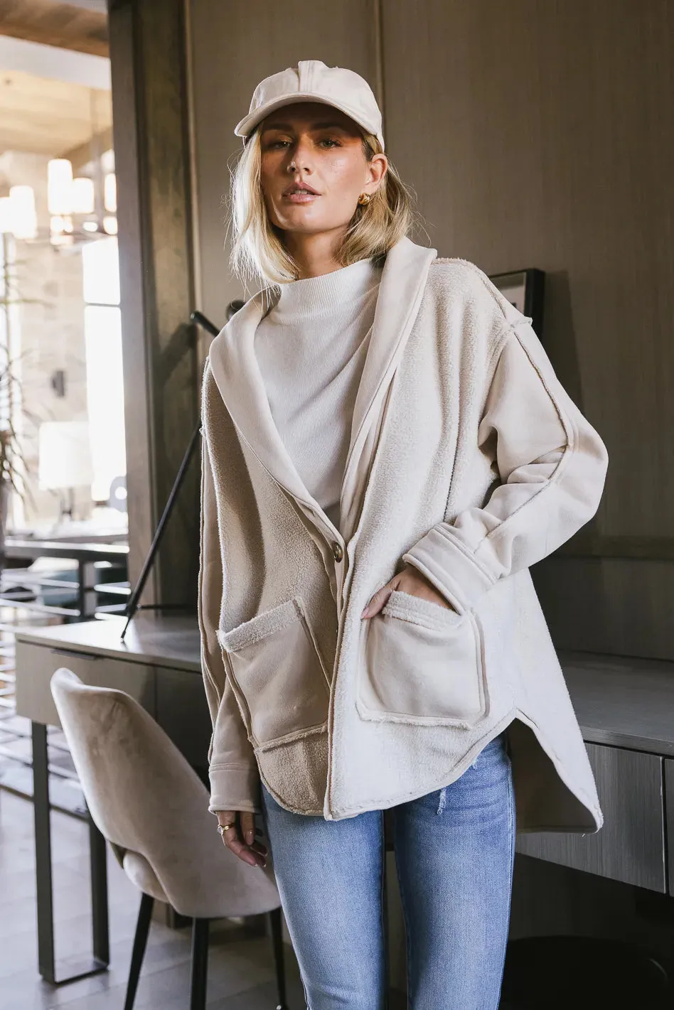 Sophie Cozy Jacket in Natural