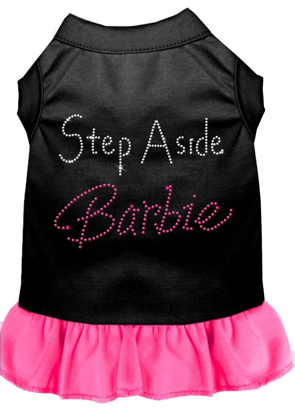 Step Aside Barbie Rhinestone Dress Bright Pink Xs (8)