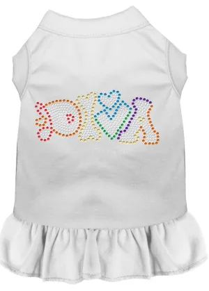 Technicolor Diva Rhinestone Pet Dress White Xxxl (20)