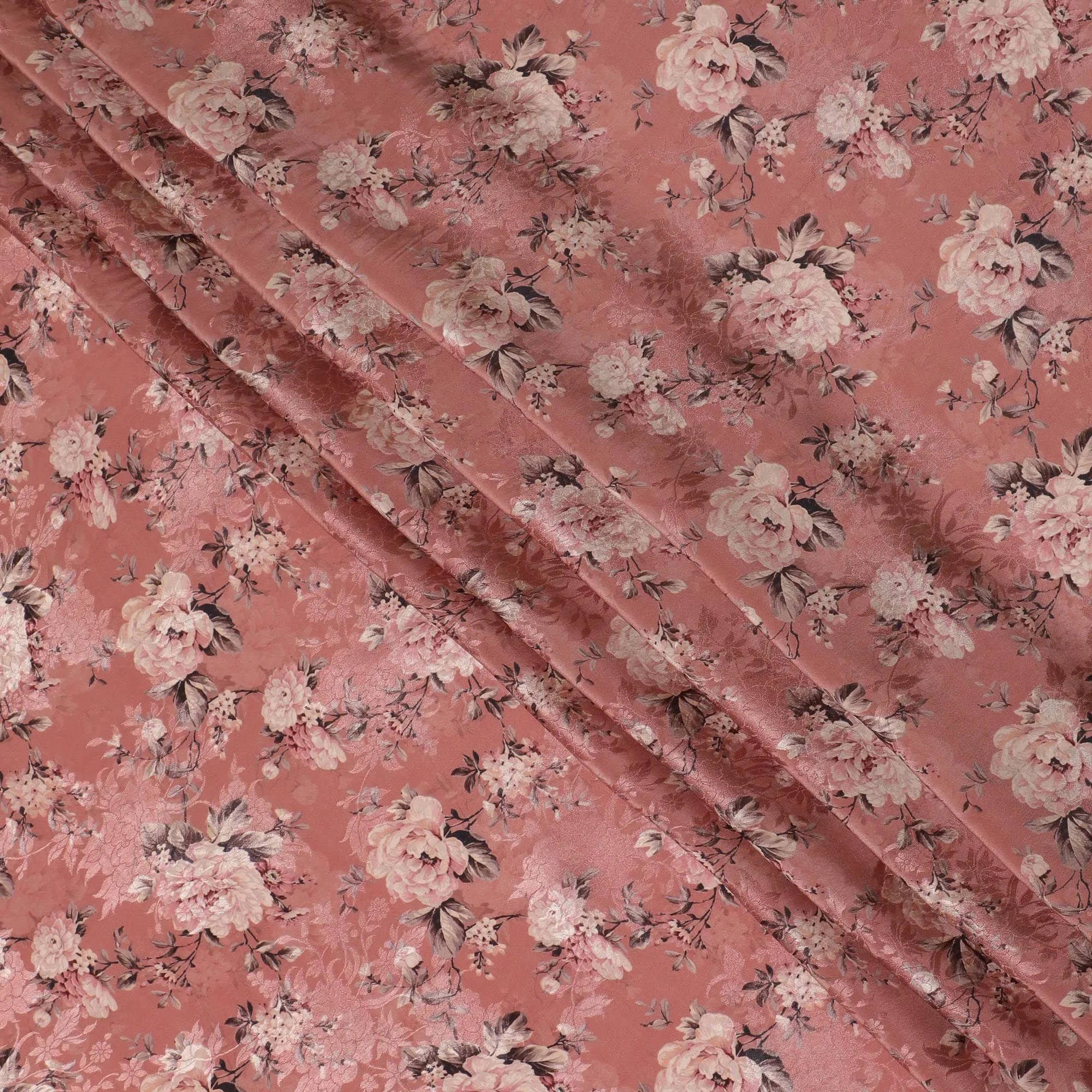 Terracotta Rose Viscose Crepe Fabric, 110cm Wide â€“ Rustic Charm-D18400