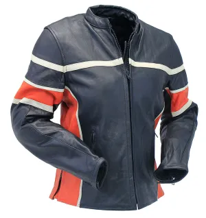 Women's Black & Orange Armor Jacket #L25AZOK ()