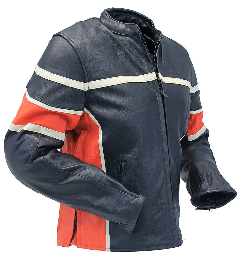 Women's Black & Orange Armor Jacket #L25AZOK ()