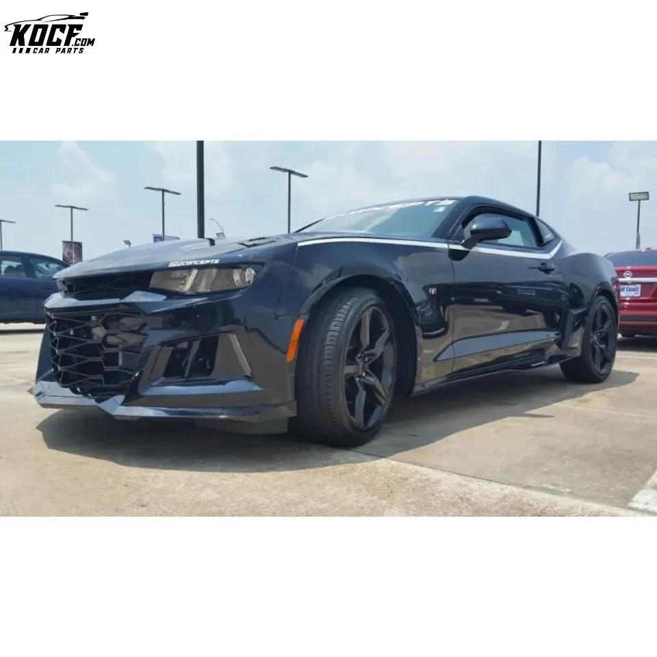 ZL1 Style Carbon Fiber Side Skirts Rocker Panels Body kit For Chevrolet Camaro 6 SS ZL1 2017-19